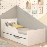 Bicama Infantil com Cama Auxiliar e Proteção Lateral 100% MDF Elza – CIMOL