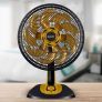 Ventilador de Mesa, Neo Air 15, Preto/Dourado, 220v, Mallory