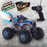 CARRINHO DE CONTROLE REMOTO BIG MONSTER SOLTA FUMAÇA COM AJUSTE DE ALINHAMENTO