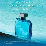 Azzaro Chrome, Eau De Toilette, Perfume Masculino, 100 ml
