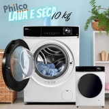Lava e Seca Philco Inverter 10Kg Branca PLS11B 127 Volts