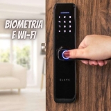 Fechadura Digital de Embutir Wi-Fi com Biometria, Elsys