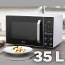 Forno Micro-ondas 35L Branco e Preto Midea 220V MXSA35P2