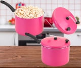 Panela Pipoqueira Antiaderente Alumínio Nacional 20 Cm 4,6l rosa