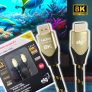 Cabo Hdmi 2.1 áudio e vídeo Ultra Hd Speed 2m Hs8k20 Elg