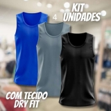 Kit 4 Regatas Dry Fit