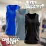 Kit 4 Regatas Dry Fit