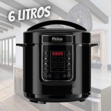 Panela de pressão, Digital inox Ppp01p, 6L, Preto, 110v, Philco