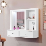 Penteadeira Camarin Suspensa com LED e USB Princess
