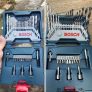 Kit de Pontas e Brocas Bosch X-Line para parafusar e perfurar com 33 unidades