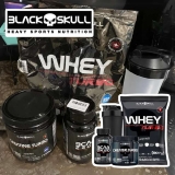Combo Whey Protein Turbo + Bcaa + Creatina – Black Skull