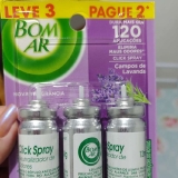 Aromatizador Bom Ar Click Spray Refil Leve 3 Pague 2 Campos de Lavanda