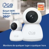 Câmera Inteligente Wi-Fi 360° FULL HD 1080p i2GO – I2GOTH742 Home, Branco