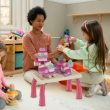 MESA INFANTIL EDUCATIVA COM BLOCOS DE MONTAR