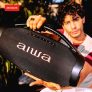 Caixa De Som Boombox Aiwa Bluetooth  Vias