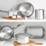 Jogo de Panelas Aço Inox 6 Peças