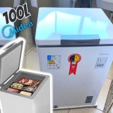 Freezer Industrial Horizontal 1 Porta Midea 100L