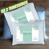2 Travesseiros Select Fibras Luxo Fibra Antialérgica