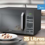 Micro-ondas Midea MXSA35 prata 35L