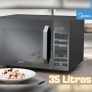 Micro-ondas Midea MXSA35 prata 35L