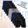 Kit Com 10 Cuecas Boxer Algodão Sem Costura Zorba