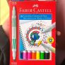 Caneta Hidrográfica Ponta Dupla, Faber-Castell