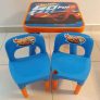 Mesa com Cadeira Hot Wheels Azul