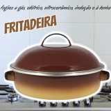 Fritadeira 26 Esmaltada Marrom degradê