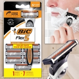 BIC Lâminas descartáveis Hybrid Flex 5 Titanium