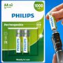 PHILIPS Pilha recarregável AA 1.2V 1.000mAh