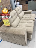 Sofá Retrátil Reclinável 3 Lugares Veludo Joly Barsa Gralha
