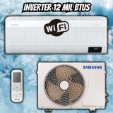 Ar-condicionado Split Inverter Samsung WindFree Connect Sem Vento 12.000 BTUs