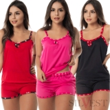 Kit com 3 Baby Doll Malha Conforto | Pijama Verão Joice