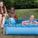 Piscina Infantil Quadrada Estrutural PVC 400 Litros – Mor
