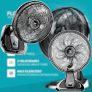 WAP FLOW TURBO Ventilador 2 em 1 Mesa e Parede 180W 50 cm 8 Pás Potente Silencioso e Econômico