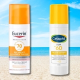 Protetor Solar Facial Eucerin FPS70 50g ou Cetaphil Sun Light Fps 60 50ml