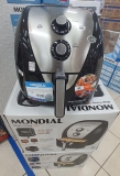 Fritadeira Elétrica sem Óleo/Air Fryer Mondial – AFN-80-BI Preta e Inox 8L
