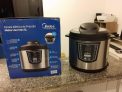 Panela de Pressão Elétrica Digital Midea 6L, Inox/Preto, Midea