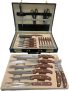 Kit Churrasco Cozinha Gril Chef 25 Peças Em Aço Inox Cutel