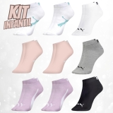 Kit 9 Pares Meia Infantil Puma Sapatilha