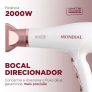 Secador De Cabelos Scn50 2000w Branco E Gold Rose Mondial 110V