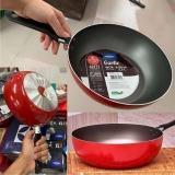 Brinox 7001/365 – Wok Garlic, 24cm, 2.3 Litros, Vermelho