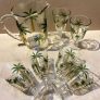 Conjunto Jarra com 6 Taças de Cristal Palm Hand Painting 1,3L/240ml – Lyor