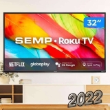 TLC, Smart TV LED 32′ HD Semp 32R6500 – Wifi, HDMI, USB, preto