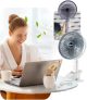 Ventilador Mesa Recarregável USB Silencioso Portátil Clipe