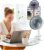Ventilador Mesa Recarregável USB Silencioso Portátil Clipe