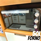 Forno de Bancada Elétrico Full Glass Espelhado PFE50PE 50L 127V