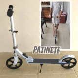 Patinete Adulto/Juvenil Até 100KG Rodas Grandes 200mm Com Bag de Transporte