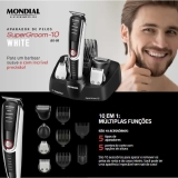 Aparador de Pelos Mondial Super Groom 10 BG-08 – com Acessórios