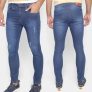 Calça Jeans Skinny Terminal Com Puídos Masculina